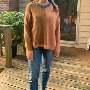 Madewell Colorblock sweater 🧡